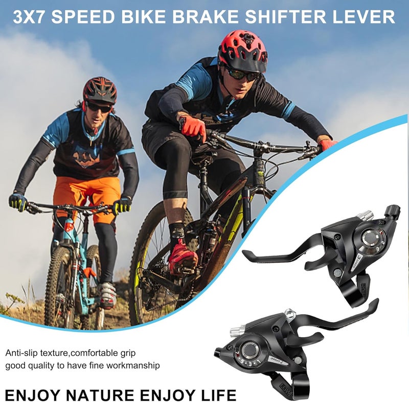 PATHGNAR 3x7 Bike Shifter 21 Speed Shift Lever and Brake with Gear Indicator for Mountain Road Bicycle - Image 5